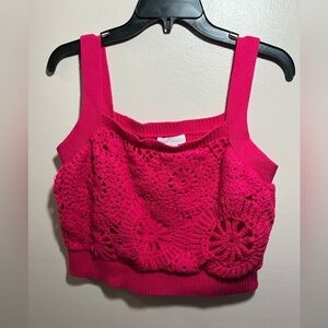 House of Harlow Revolve Crochet/Knit Top  boho